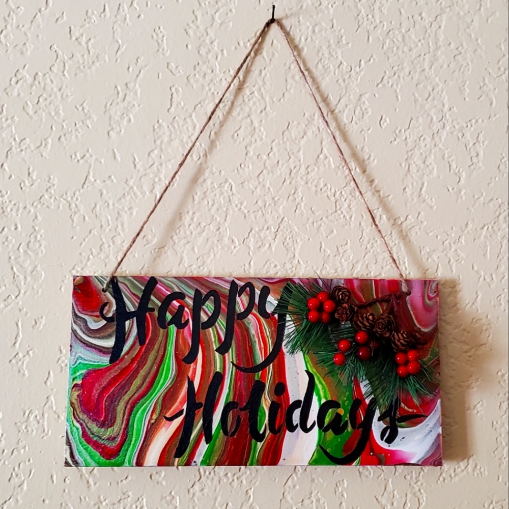 Christmas holidays sign